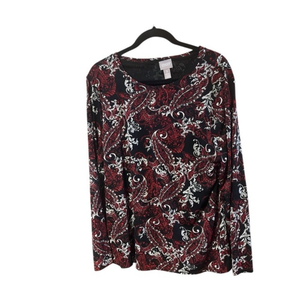 Chico’s Paisley Long Sleeve Top